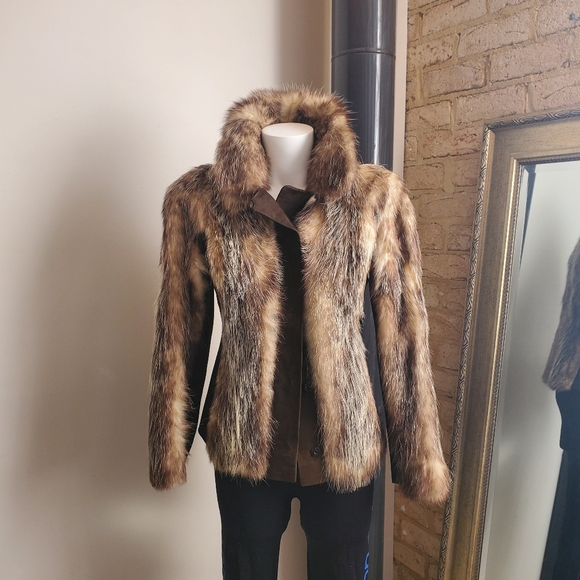 Jackets & Blazers - Vintage fur/leather jacket, seize S